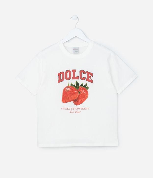 Camiseta Infantil com Estampa Moranguinhos - Tam 5 a 14 Anos - 1