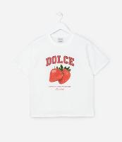 Camiseta Infantil com Estampa Moranguinhos - Tam 5 a 14 Anos - 1