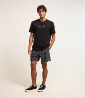 Bermuda com Cós Elástico e Estampa de Coqueiros Efeito Lavado - 3