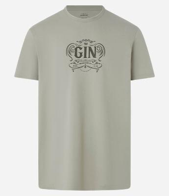 Camiseta Comfort em Algodão com Estampa Lettering Gin