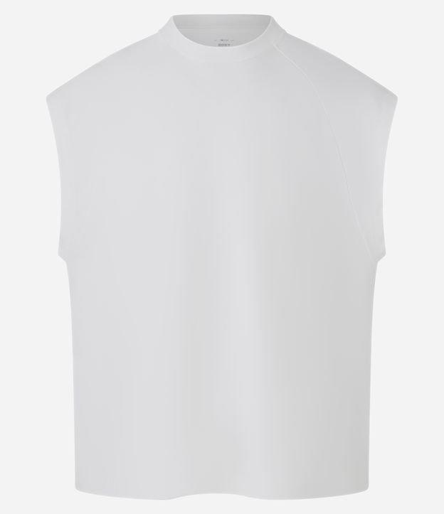 Regata Boxy em Malhão com Gola Raglan - 1