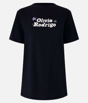 Camiseta Alongada em Algodão com Estampa Olivia Rodrigo