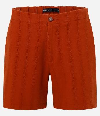 Bermuda em Algodão com Textura e Cós Elástico