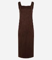 Vestido New Midi em Suede com Recortes - 1