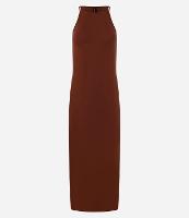 Vestido Midi em Algodão com Alça Fina e Decote Halter - 1