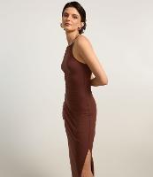 Vestido Midi em Algodão com Alça Fina e Decote Halter - 2