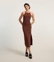 Vestido Midi em Algodão com Alça Fina e Decote Halter - 3