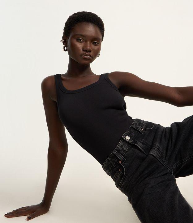 Body em Ribana Sem Manga com Viés Transpassado - 2