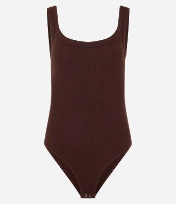 Body em Ribana Sem Manga com Viés Transpassado