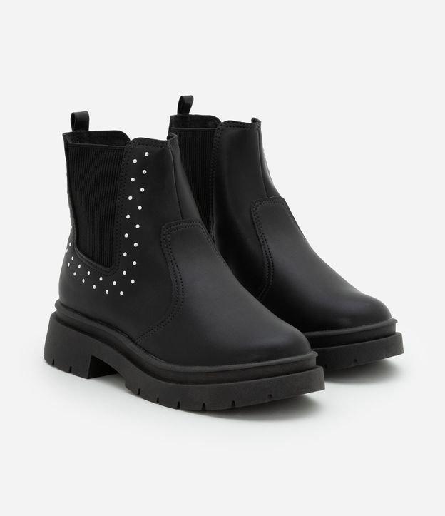 Bota Chelsea Infantil com Brilhinhos Aplicados - Tam 26 a 36 - 1