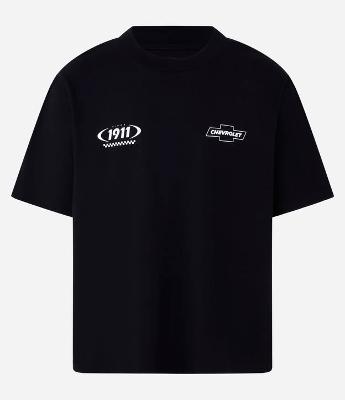 Camiseta Boxy em Malhão com Estampa Chevrolet