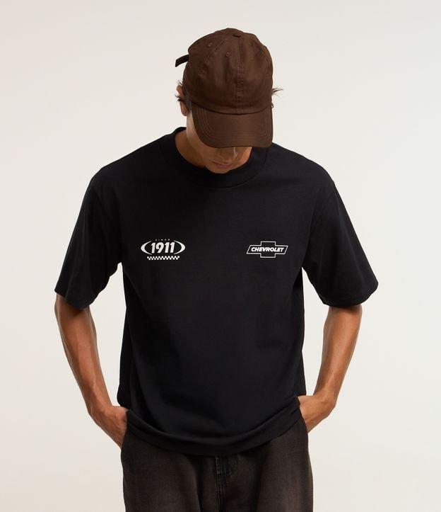 Camiseta Boxy em Malhão com Estampa Chevrolet - 2