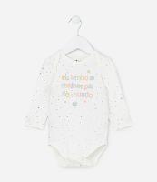 Body Infantil com Lettering Melhor Pai do Mundo -Tam RN a 18 meses - 1
