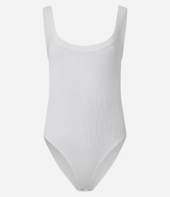 Body com Textura Canelada e Alças Médias