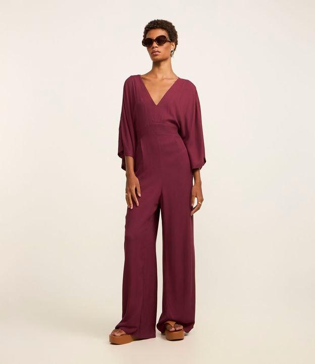 Macacão Cenoura em Viscose com Elástico na Cintura - 2