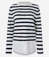 Suéter em Tricô com Listras Horizontais - 1