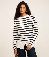 Suéter em Tricô com Listras Horizontais - 2