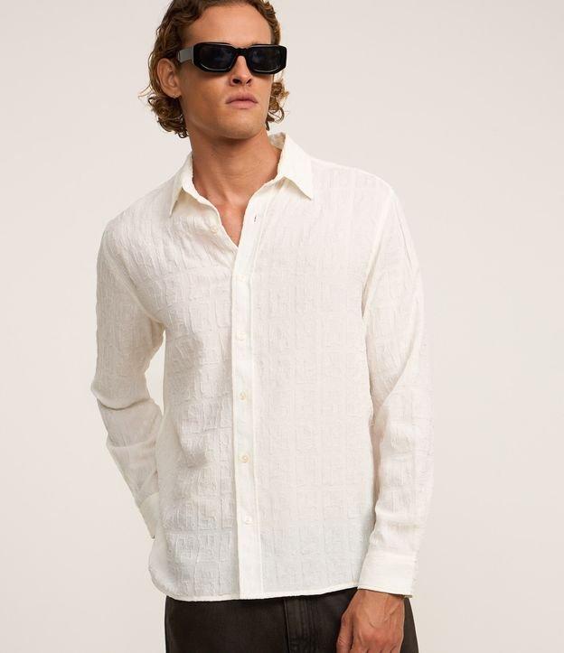 Camisa com Manga Longa e Textura em Alto Relevo - 2