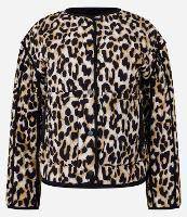 Jaqueta Trucker em Twill Animal Print com Bolsos - 1