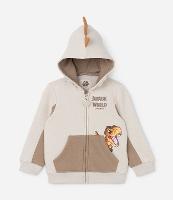 Jaqueta Infantil Quentinha com Cristas e Bordado Jurassic World - Tam 1 a 5 anos - 1