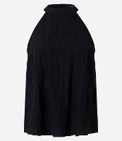 Blusa Texturizada em Anarruga com Gola Halter - 1