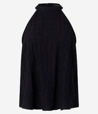 Blusa Texturizada em Anarruga com Gola Halter