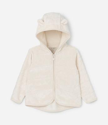 Jaqueta Infantil com Capuz e Orelhinhas - Tam 1 a 5 Anos