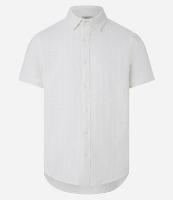 Camisa Regular em Laise e Textura Quadrada - 1