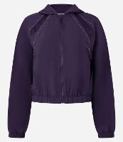 Jaqueta Esportiva Cropped com Detalhe Refletivo - 1