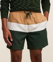 Bermuda em Microfibra com Cós Elástico Bloco de Cores e Textura - 2