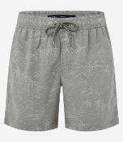 Bermuda em Material Tecnológico com Estampado Praiana e Efeito Lavado - 1