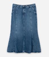 Saia Midi Sereia em Jeans Curve & Plus Size - 1