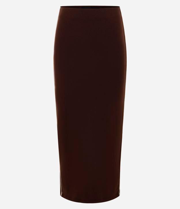 Saia Reta New Midi em Ribana com Fenda - 1