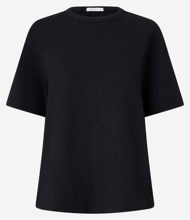 Blusa Texturizada em Crepe com Cava Deslocada - 1