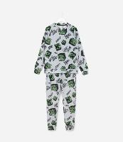 Pijama Longo Infantil com Estampa Minecraft - Tam 5 a 14 Anos - 1