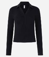 Blusa em Ribana com Gola Polo - 1