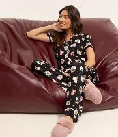 Pijama Americano Longo em Viscose com Estampa de Pets - 2