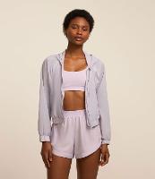 Jaqueta Cropped Quebra Vento com Capuz - 1