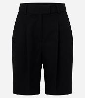 Bermuda Reta Alfaiataria com Bolsos e Pregas - 1