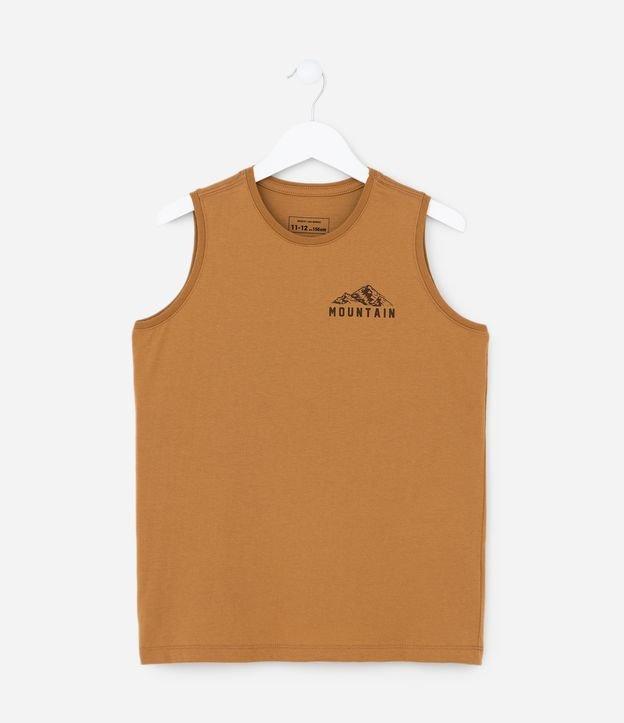 Regata Infantil com Estampa Frente e Costas de Montanhas - Tam 5 a 14 Anos - 1
