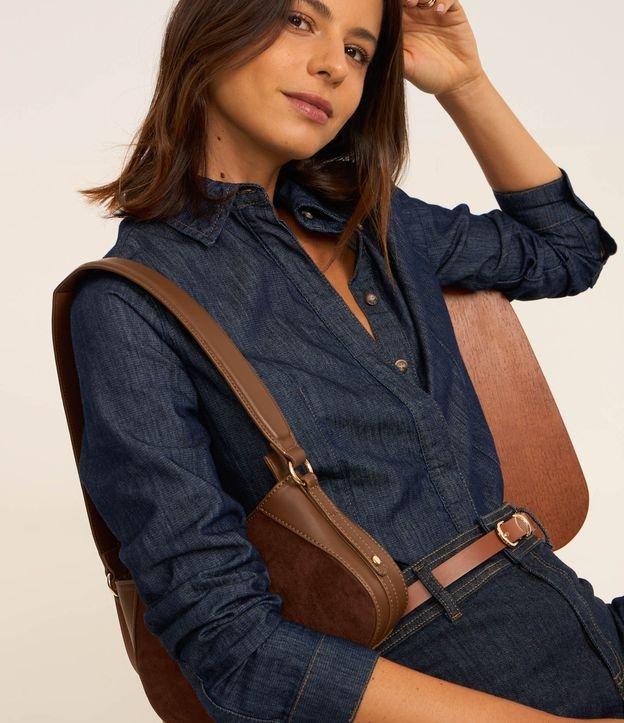 Camisa Jeans com Fechamento por Botões - 1