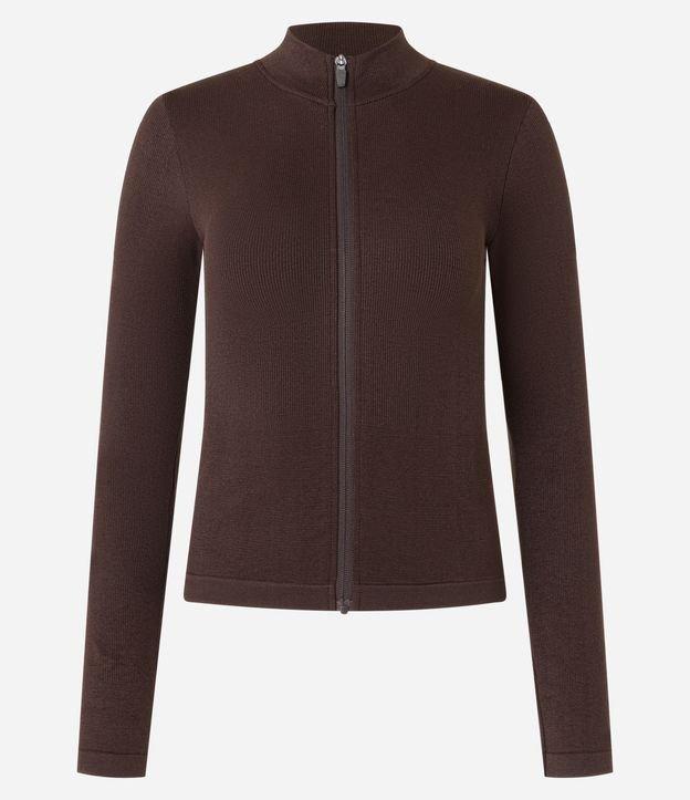 Jaqueta Esportiva Seamless com Golinha Alta - 1