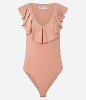 Body em Microfibra com Babado no Decote - 1