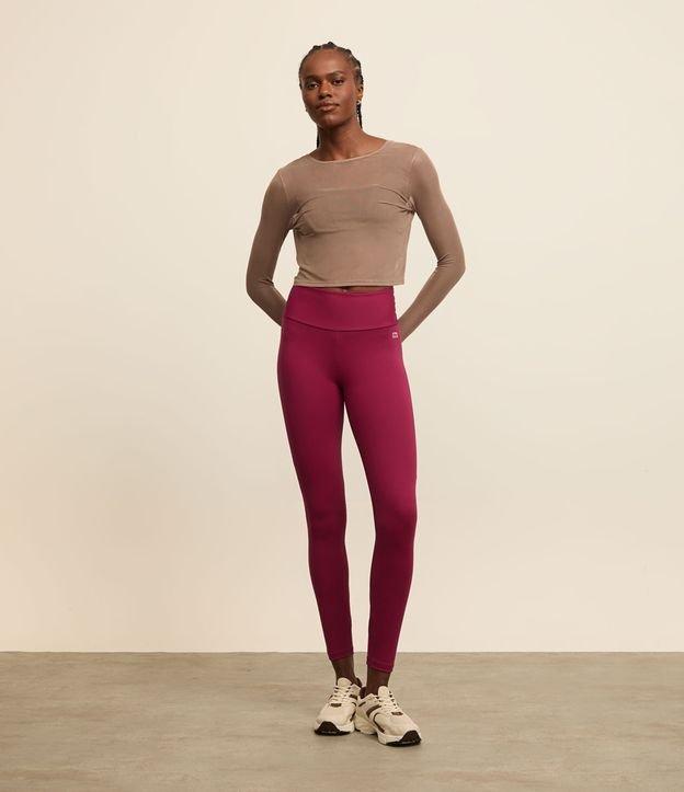 Calça Legging Esportiva em Microfibra com Bolso no Cós - 2