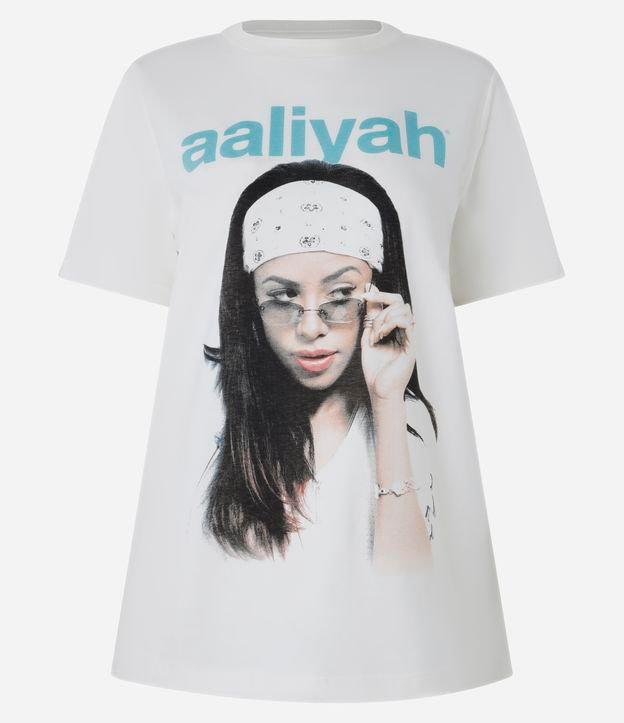 Camiseta T-shirt em Algodão com Estampa Aaliyah - 1