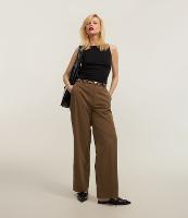 Calça Reta em Alfaiataria Xadrez - 2