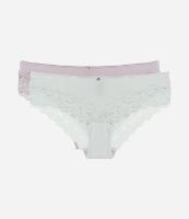 Kit 02 Calcinhas Boyshort em Microfibra com Renda - 2