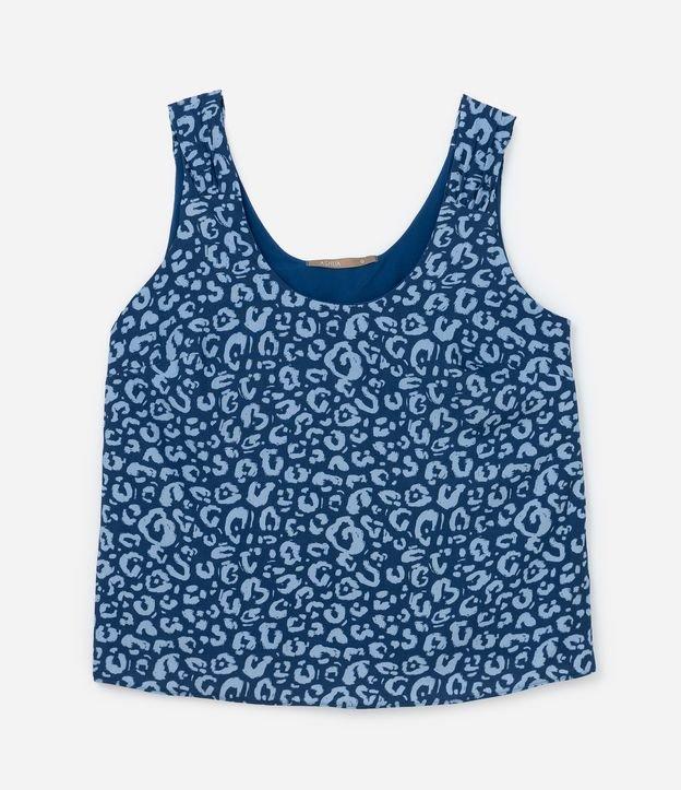 Regata Estampada Animal Print Onça Curve & Plus Size - 1