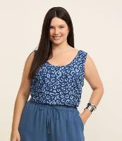 Regata Estampada Animal Print Onça Curve & Plus Size - 2