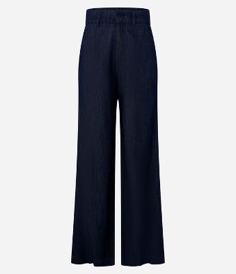 Calça Wide Leg em Jeans Semi Alfaiatada